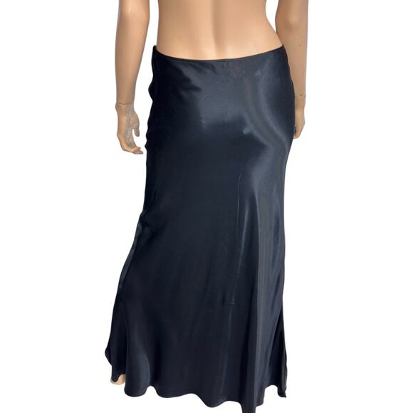 Vintage Rampage Maxi Skirt Side Zip Women M Black Goth Y2k Witchy Whimsygoth - Picture 2 of 13